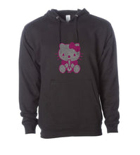 Load image into Gallery viewer, STONER HK BLACK RHINESTONE HOODIE