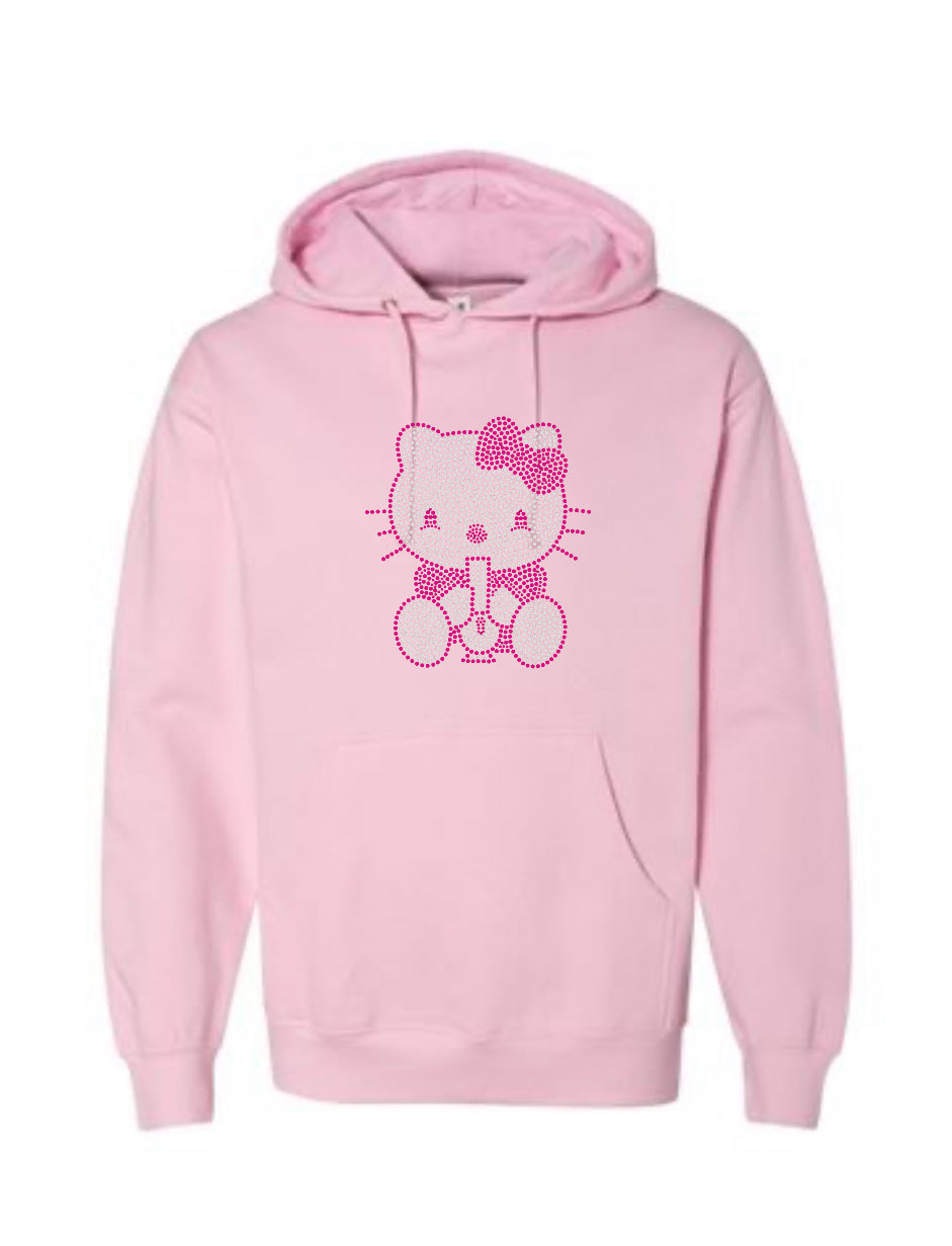 STONER HK PINK RHINESTONE HOODIE